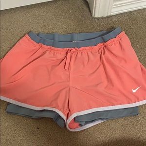 Nike double layer shorts